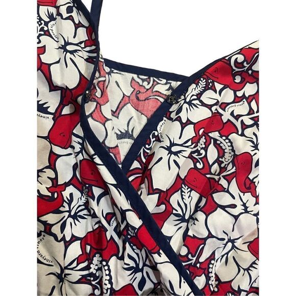 Vineyard Vines for Target Women's Hibiscus Whale V-Neck Wrap Dress Sz XS - Picture 11 of 14
